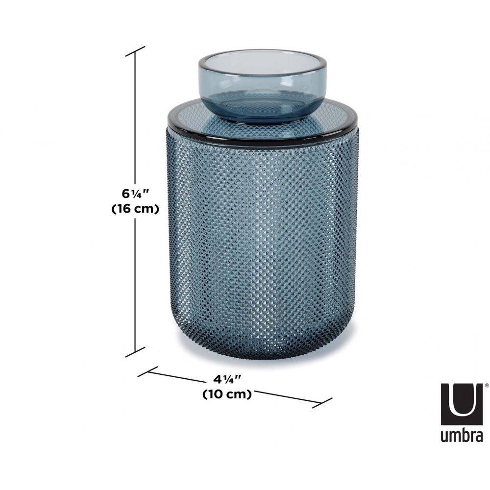 Umbra - Pot en verre avec couvercle bougeoir intégré Allira Umbra - Imagen 4