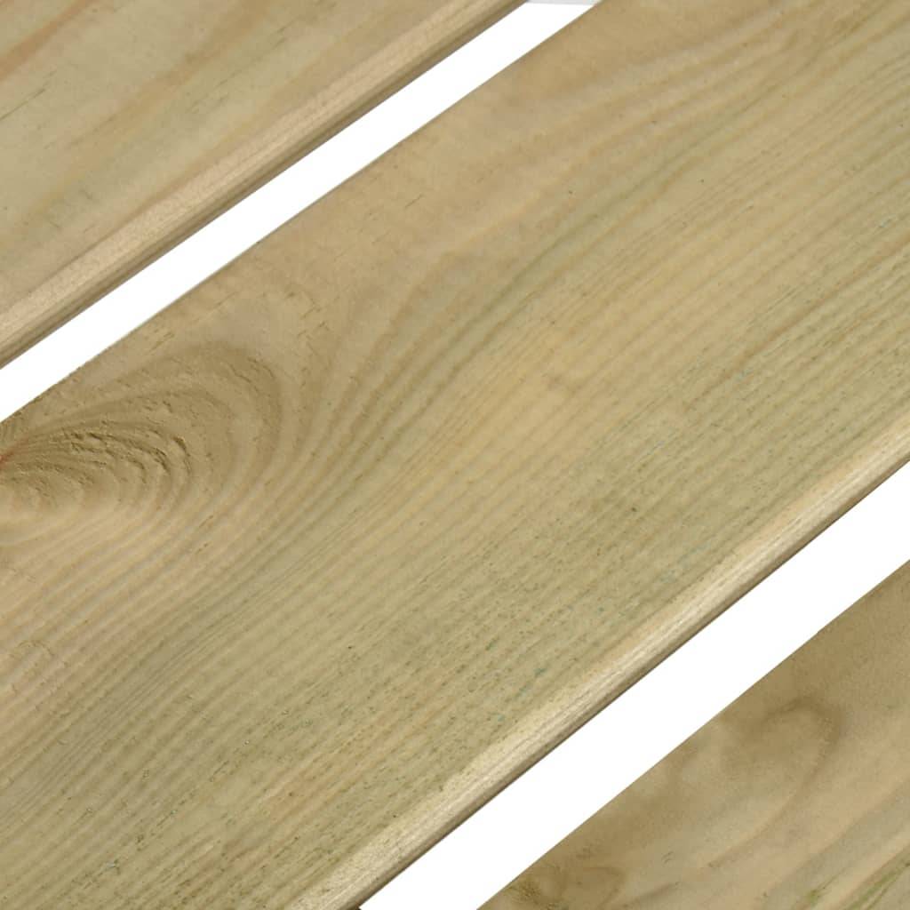 Helloshop26 - Banc de jardin meuble de patio d'extérieur terrasse 121 cm bois de pin imprégné - Imagen 5