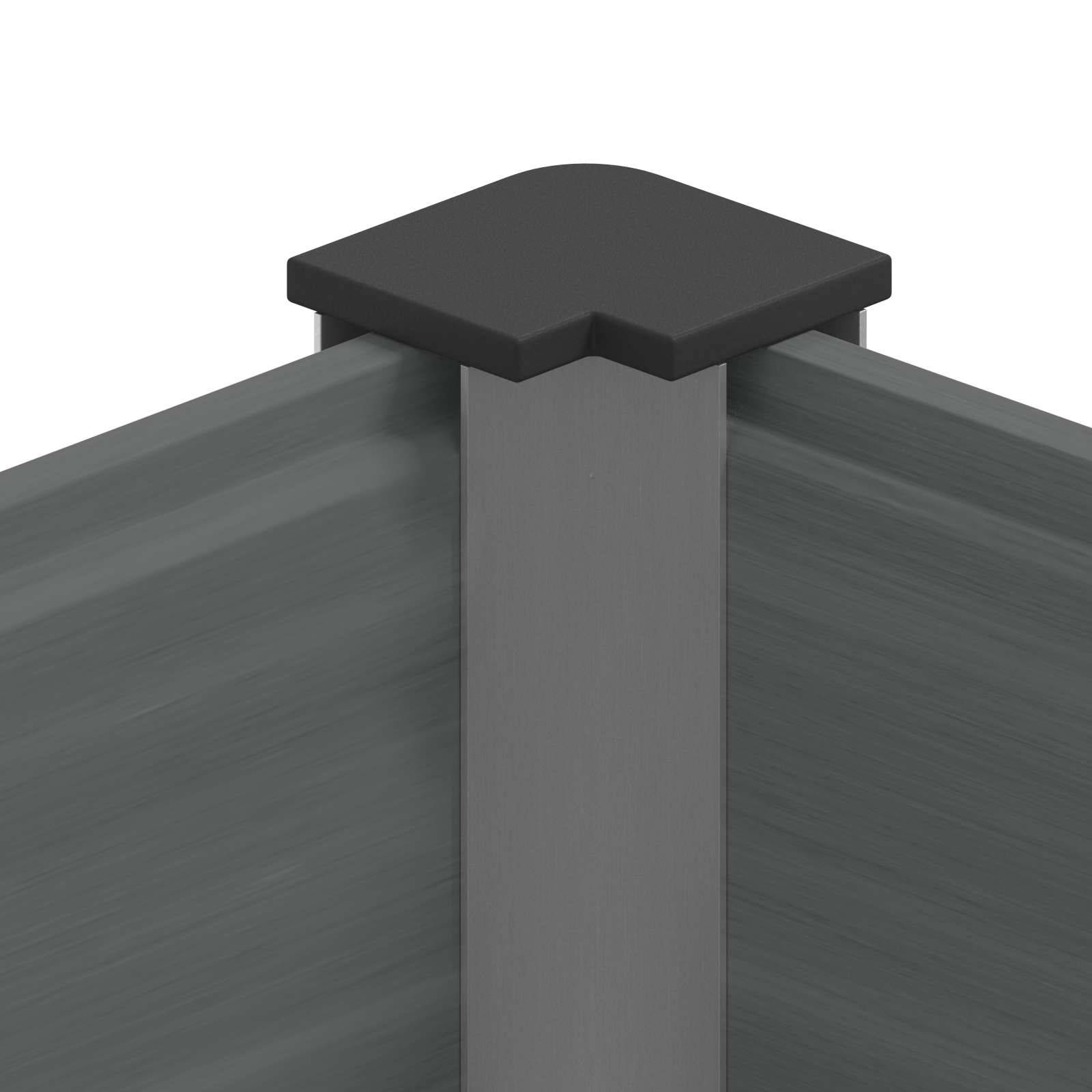 ComfortXL - Petite jardinière haute WPC aluminium balcon plantation 50x72cm gris - ComfortXL Outdoor Living - Image 6