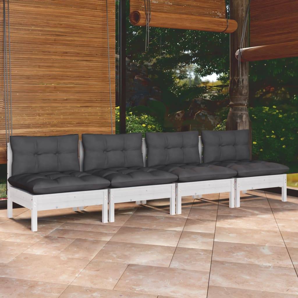 Prolenta Premium - Banc de jardin Blanc 64 X 64 cm - Prolenta Premium - Image 1