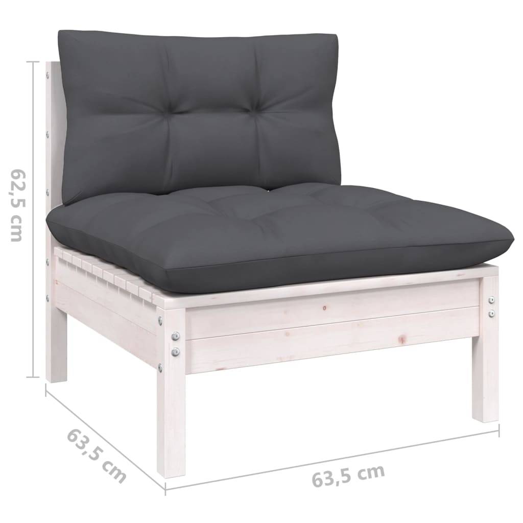 Prolenta Premium - Banc de jardin Blanc 64 X 64 cm - Prolenta Premium - Image 6