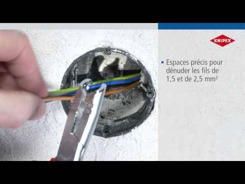 Knipex - Pince à dégainer accès difficile - Isolés 1000 V - Ø 13 mm - KNIPEX -13 46 165 - Imagen 2