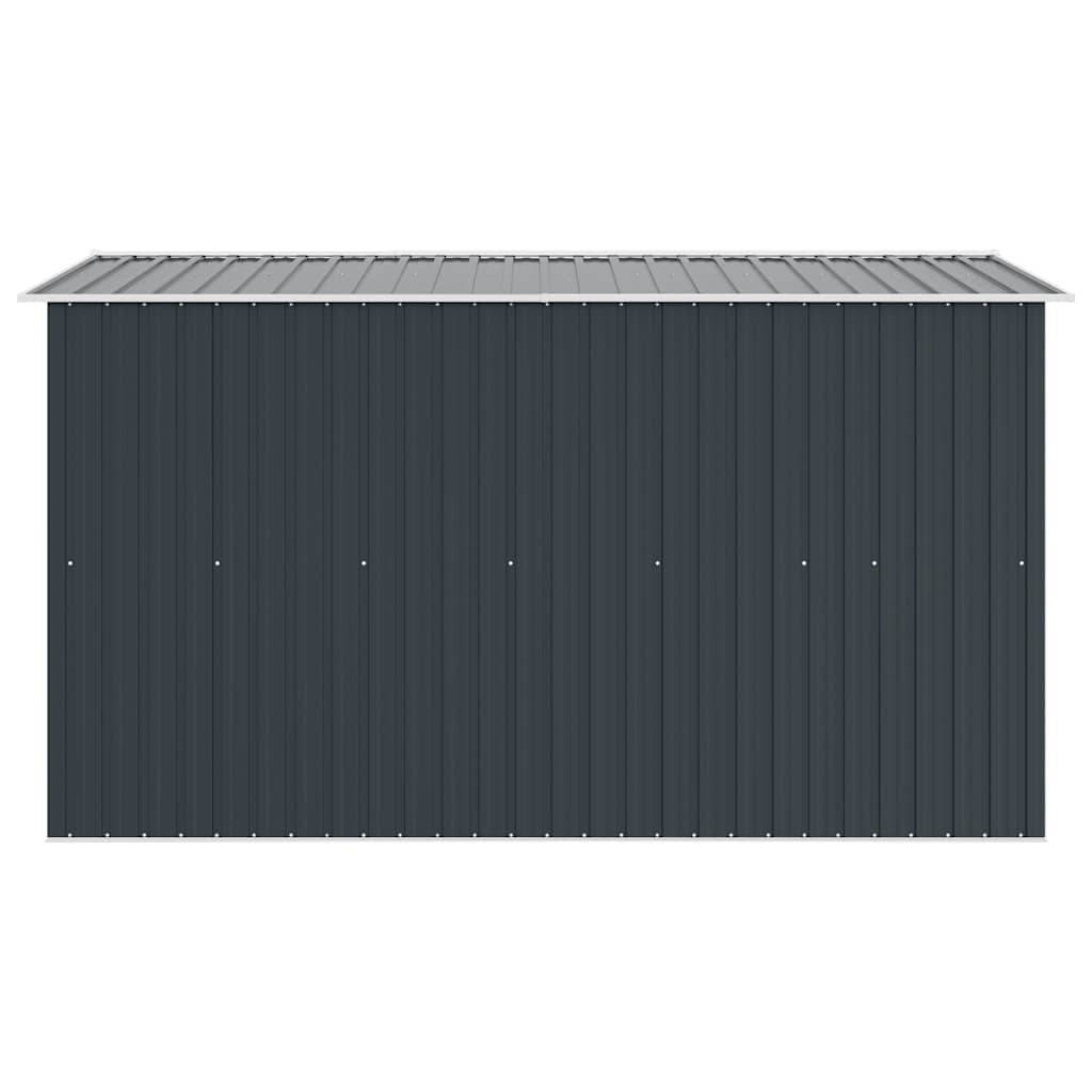 PANGIVO - Abri de jardin avec double porte coulissante - Acier galvanisé - Anthracite - 257x298x178 cm - Surface au sol 7,01m² - PANGIVO - Image 7