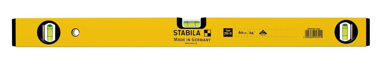 Stabila - Niveau à bulle STABILA Type 70-2 fioles - 200cm - 16284 - Imagen 4
