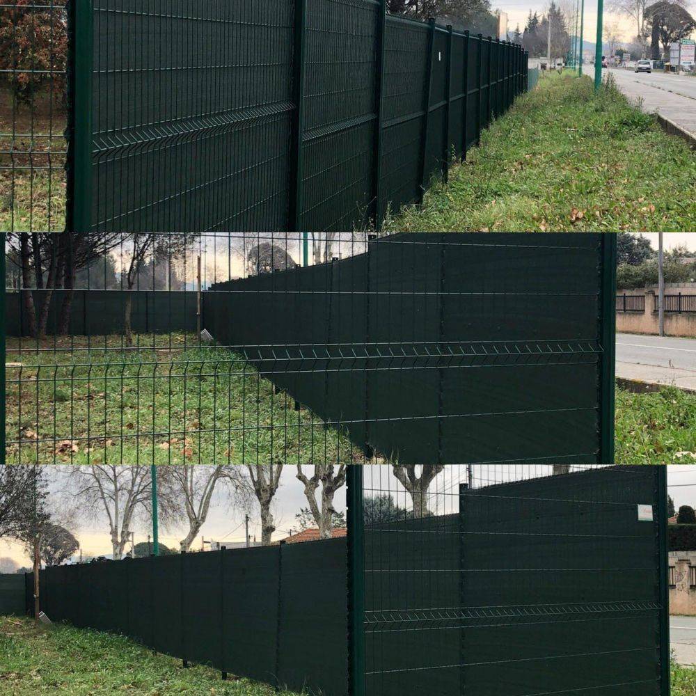 Sodipa - Brise vue occultant en PVC gris anthracite 10 x 1 m Sodipa - Imagen 2