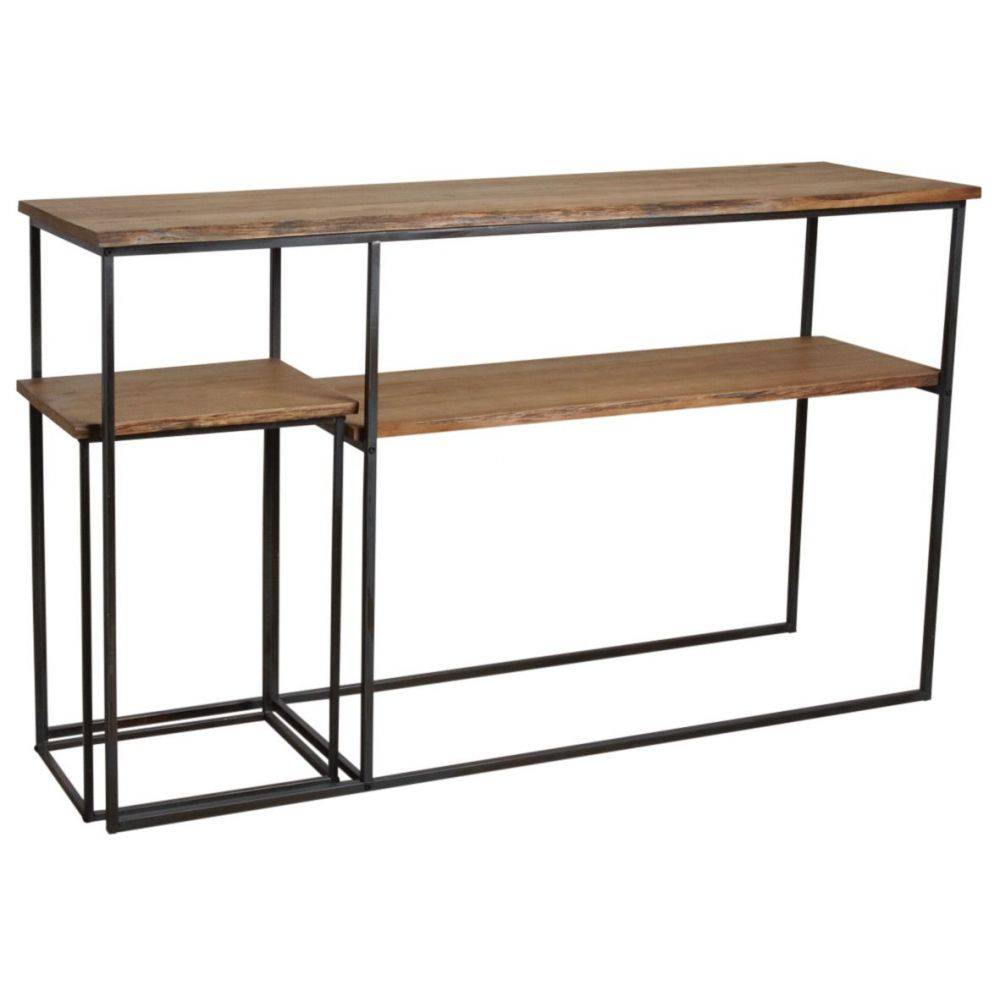 Aubry Gaspard - Console avec table gigogne en bois et métal Ter - Imagen 2