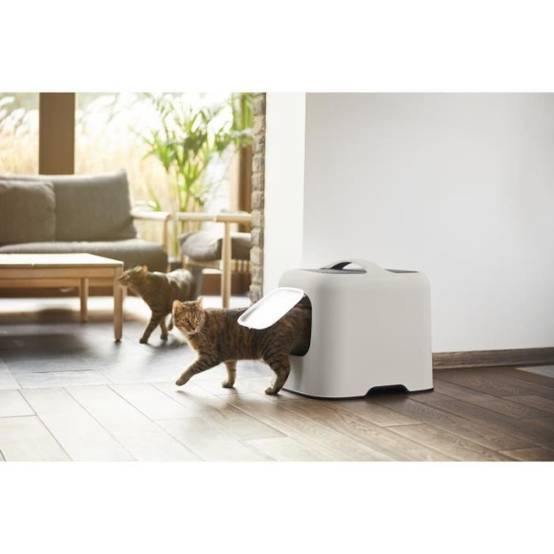 ROTHO - Maison toilette pour chat 51 x 39 x 40 cm - Bac a litiere - Cappuccino - Image 3