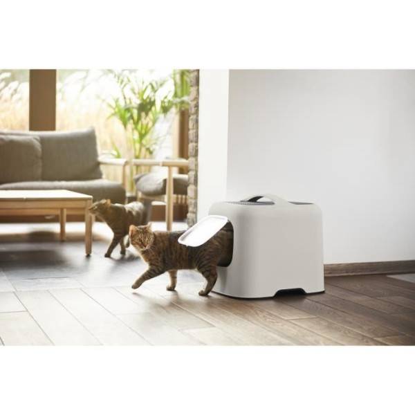 ROTHO - Maison toilette pour chat 51 x 39 x 40 cm - Bac a litiere - Cappuccino - Image 3
