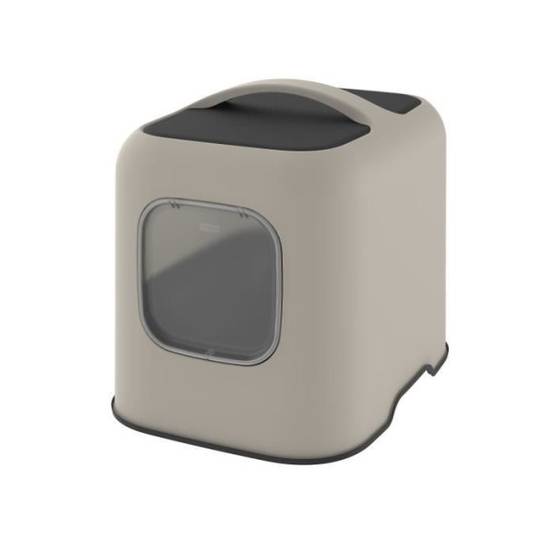 ROTHO - Maison toilette pour chat 51 x 39 x 40 cm - Bac a litiere - Cappuccino - Image 1