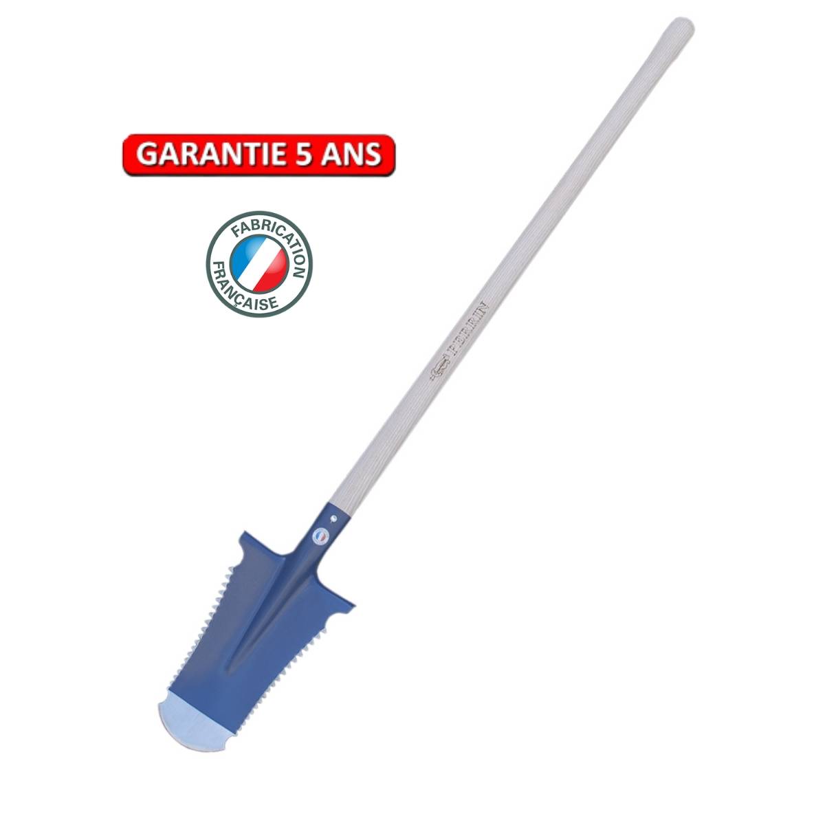 Outils Perrin - Bêche Caïman 33 cm – manche pomme – coupe racines