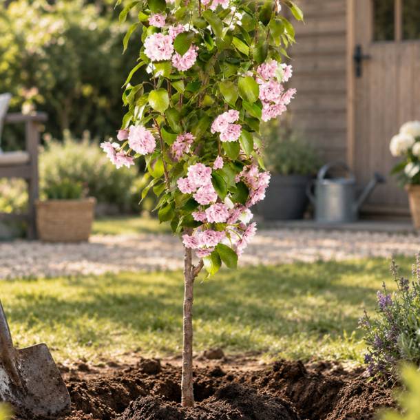Juste Un Arbre - Cerisier du Japon à Fleurs "Kanzan" | Idée cadeau symbolique pour naissance, mariage, anniversaire – Arbuste rustique au feuillage coloré et élégant - Image 3