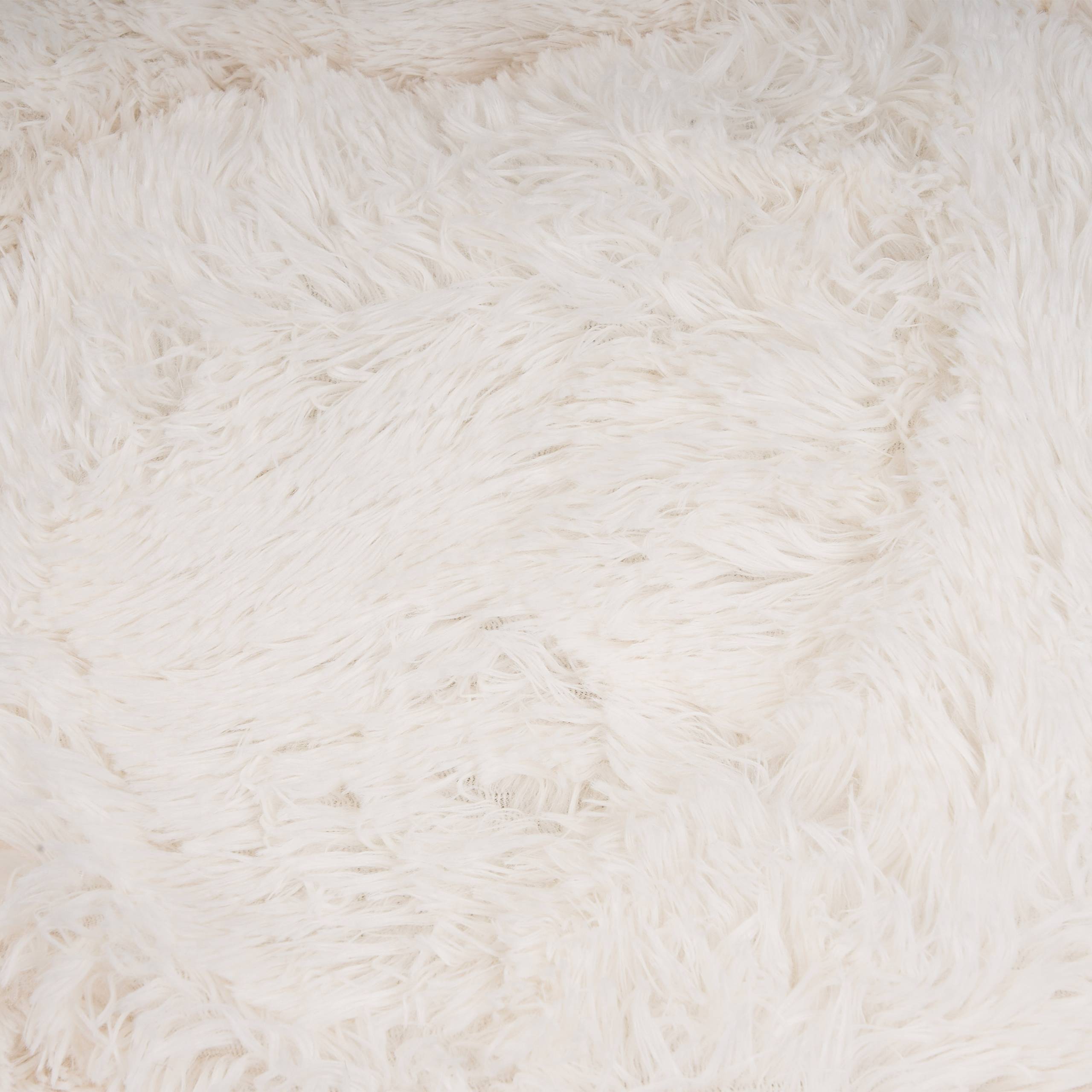 Beliani - Lit pour animal Fourrure synthétique Blanc cassé KULU - 50x50x15- Beliani - Image 4