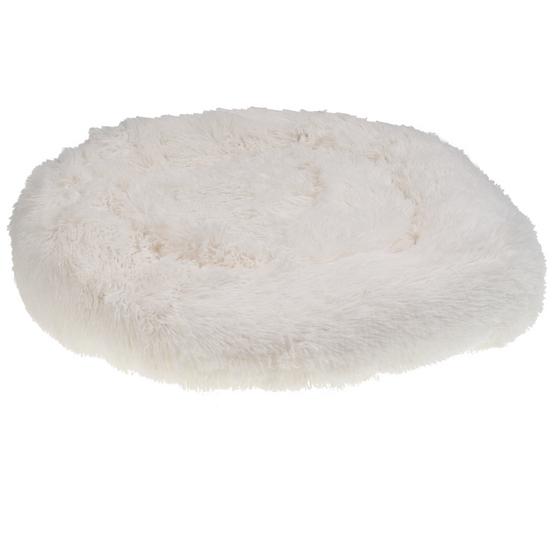 Beliani - Lit pour animal Fourrure synthétique Blanc cassé KULU - 50x50x15- Beliani - Image 2