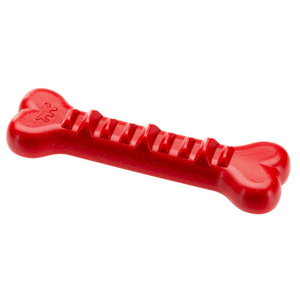 Ferplast - Ferplast Jouet Chien, Os Distributeur Croquettes Friandises pour Chien, en Matériau Durable à Mâcher, Arôme de Viande, pour l'Hygiène Dentaire, SMILE - Imagen 1