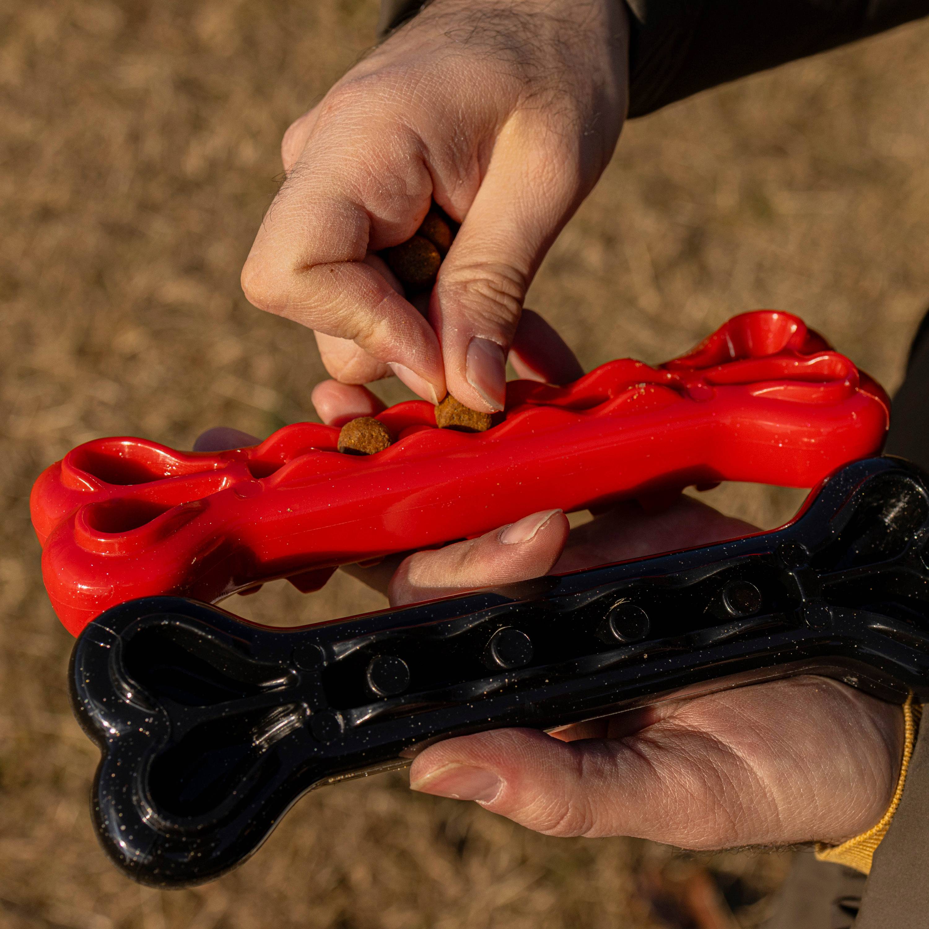 Ferplast - Ferplast Jouet Chien, Os Distributeur Croquettes Friandises pour Chien, en Matériau Durable à Mâcher, Arôme de Viande, pour l'Hygiène Dentaire, SMILE - Imagen 6