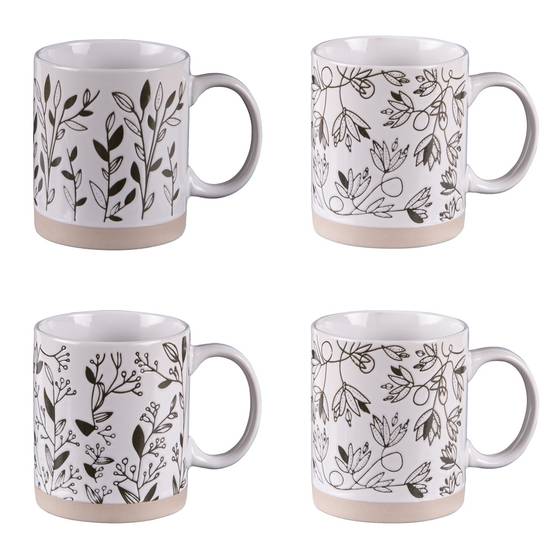 Coffret de 4 mugs Bucolique 35 cl - Image 1