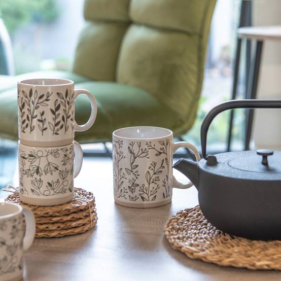 Coffret de 4 mugs Bucolique 35 cl - Image 2