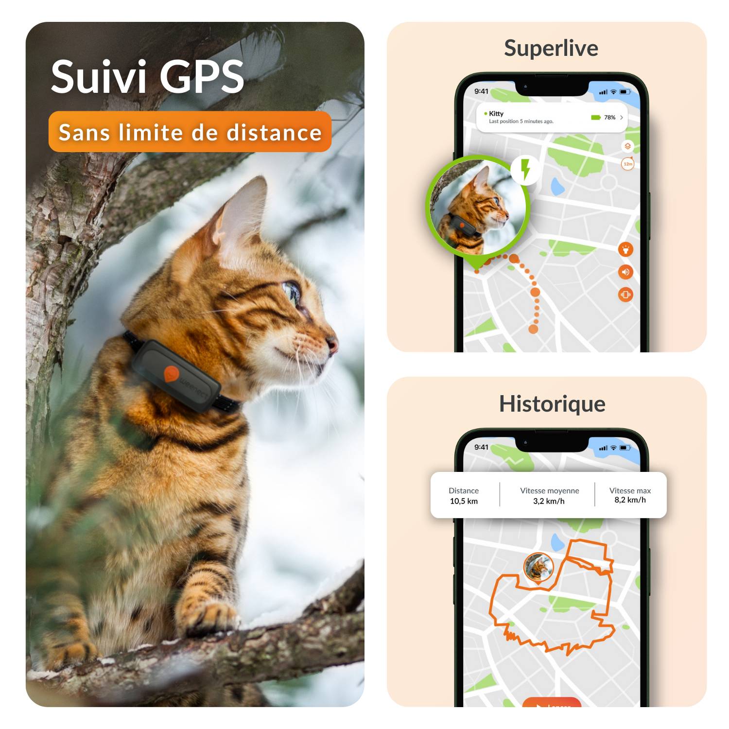 Weenect - Weenect XS - collier gps pour chat ( black edition) - Image 3