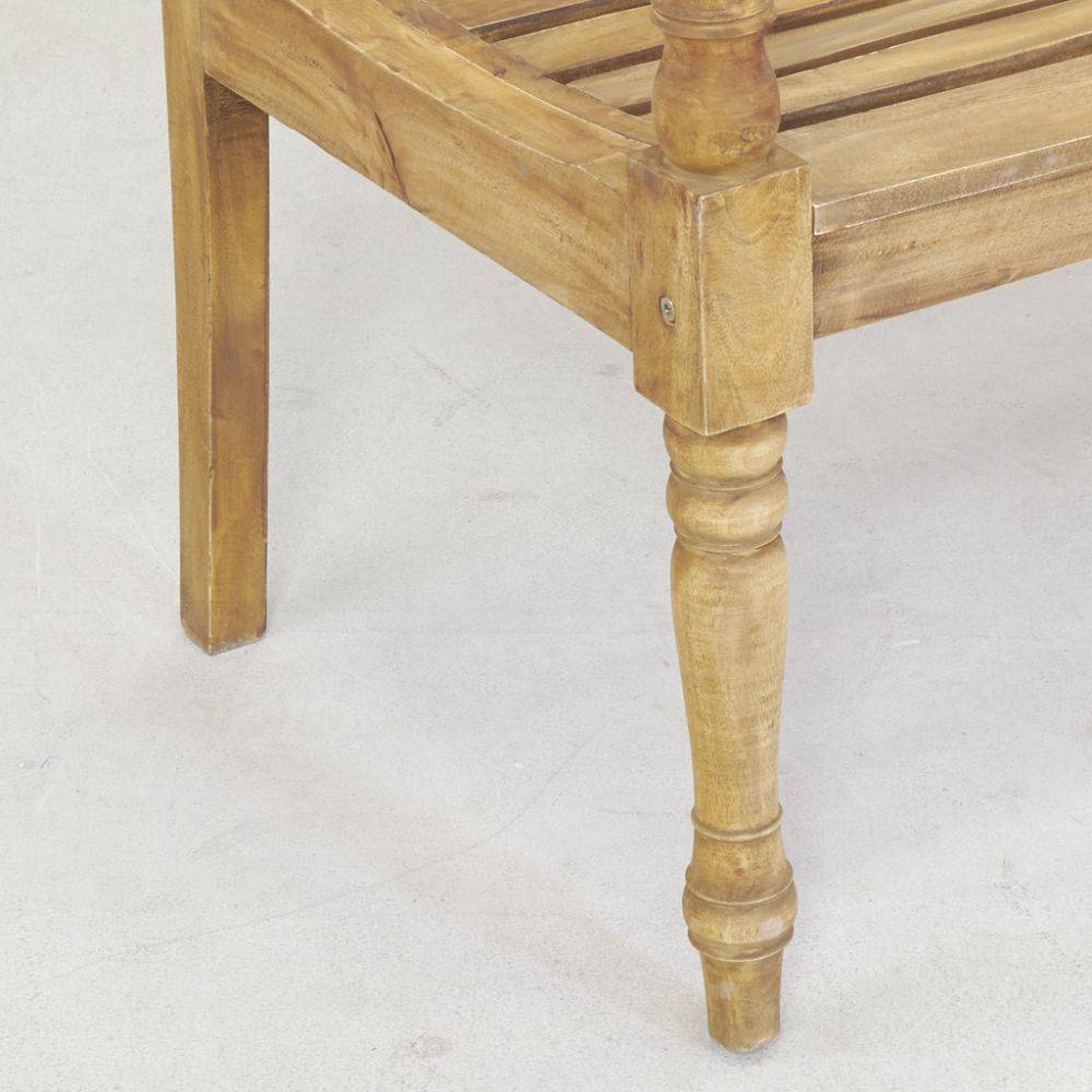 Aubry Gaspard - Banc 3 places en acajou naturel antique - Image 2