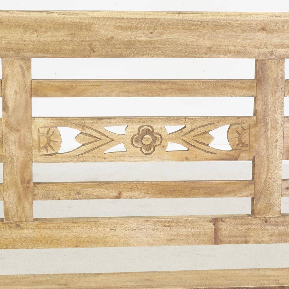 Aubry Gaspard - Banc 3 places en acajou naturel antique - Image 3