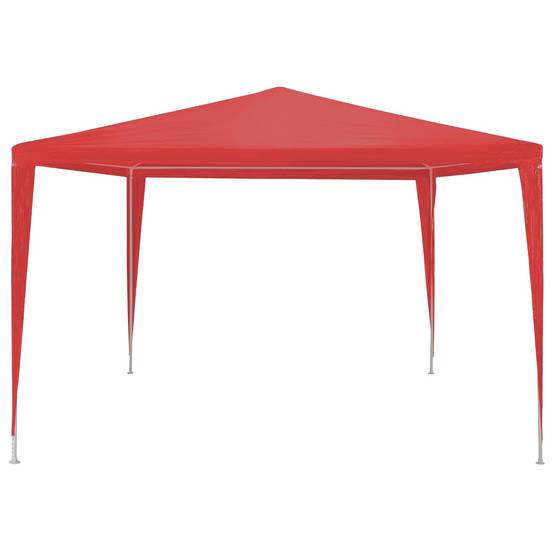 ComfortXL - Tente de réception jardin armature acier ancrage sol protecteur 3x3m rouge - ComfortXL Outdoor Living - Image 2