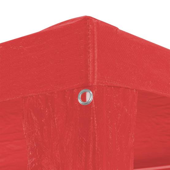 ComfortXL - Tente de réception jardin armature acier ancrage sol protecteur 3x3m rouge - ComfortXL Outdoor Living - Image 4