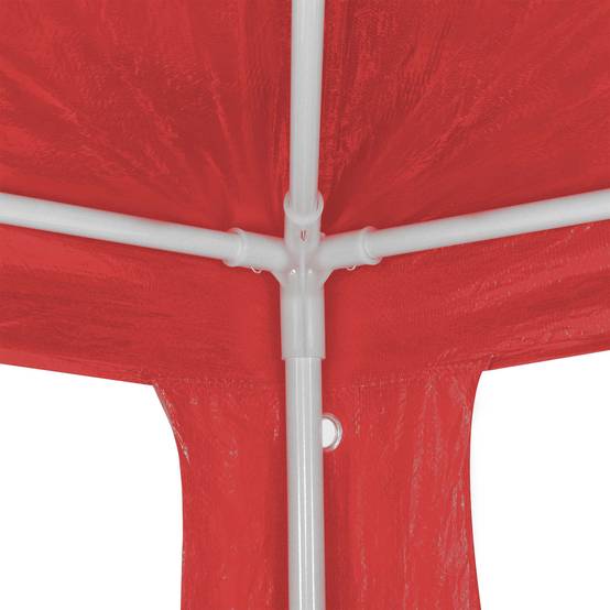 ComfortXL - Tente de réception jardin armature acier ancrage sol protecteur 3x3m rouge - ComfortXL Outdoor Living - Image 5