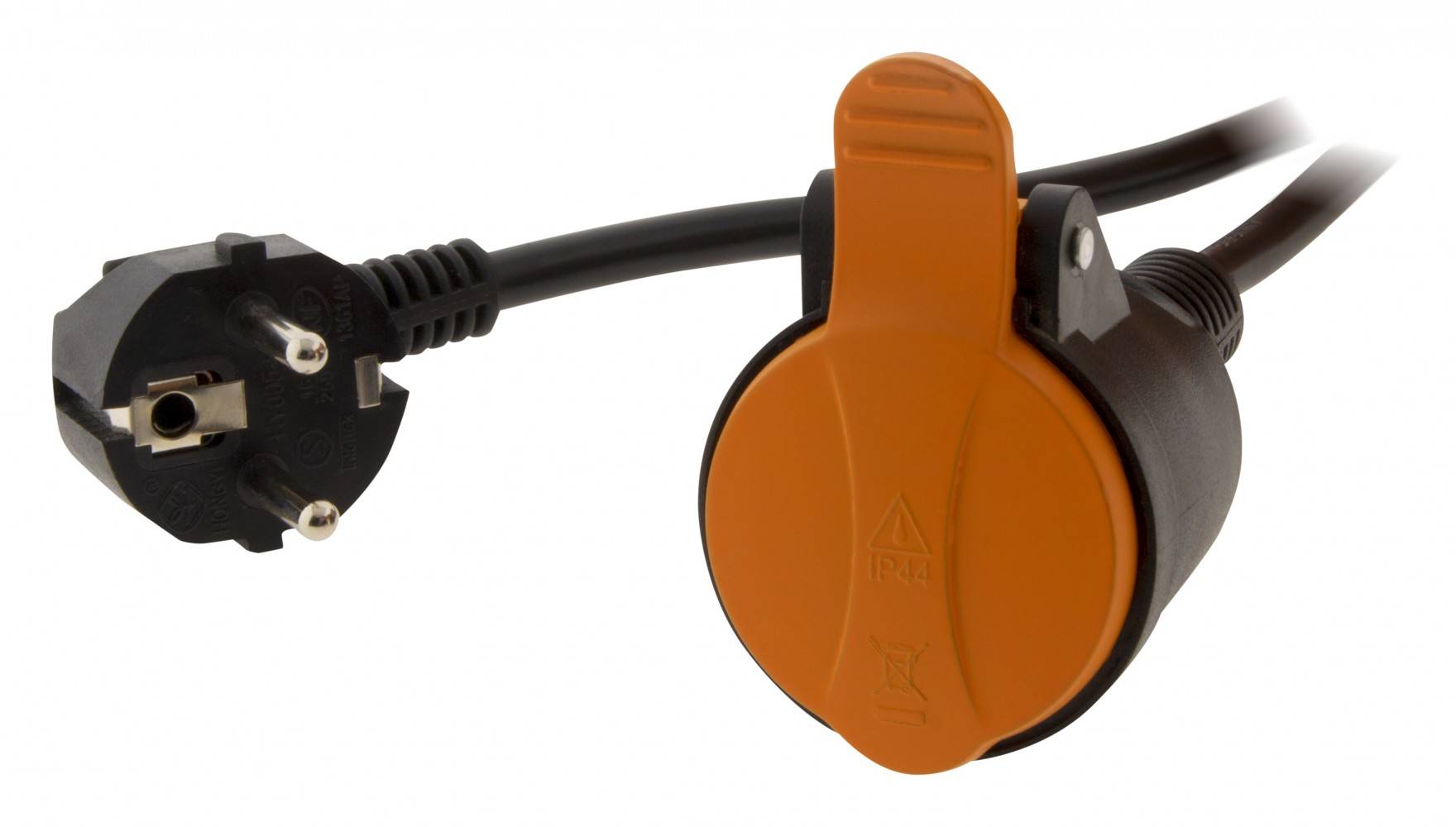 Zenitech - Rallonge électrique sans terre, orange, ZENITECH - Image 2