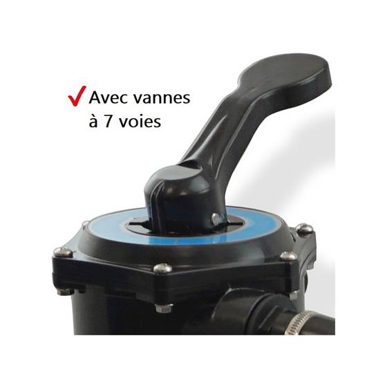 Hecht 302200 Système de filtre à sable de piscine 6 m3/h 200 W Capacité de sable 12kg - Image 5