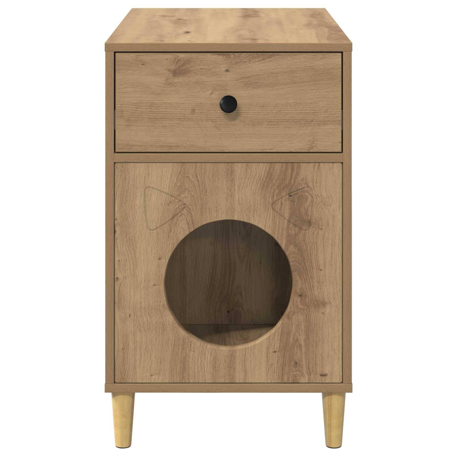 Vidaxl - Maison pour chat Chêne artisan 72 x 42.5 x 70 cm vidaXL 8000688 - Image 8