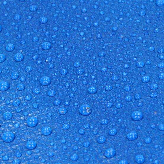 Bâche de Protection Imperméable à l'Eau avec Oeillets - 1,5x6 m 9m² 260 g/m² -Polyéthylène PE Bleu -Résistant à la Moisissure - Image 4