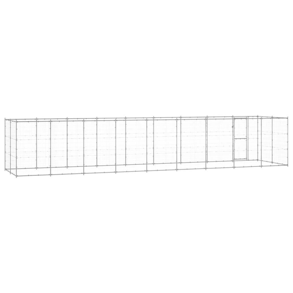 Vidaxl - Chenil extérieur Acier galvanisé 21,78 m² vidaXL 3082311 - Imagen 5