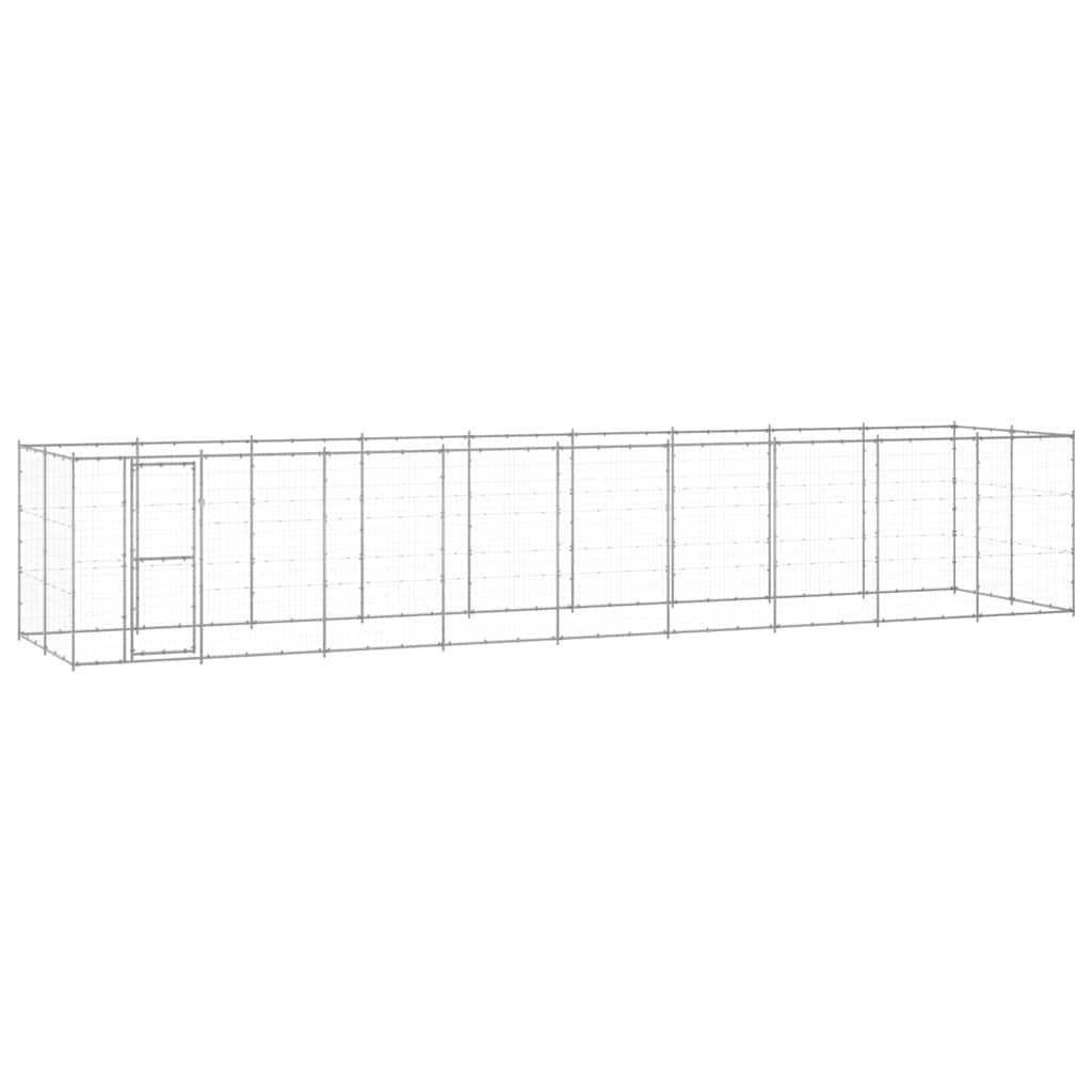Vidaxl - Chenil extérieur Acier galvanisé 21,78 m² vidaXL 3082311 - Imagen 1