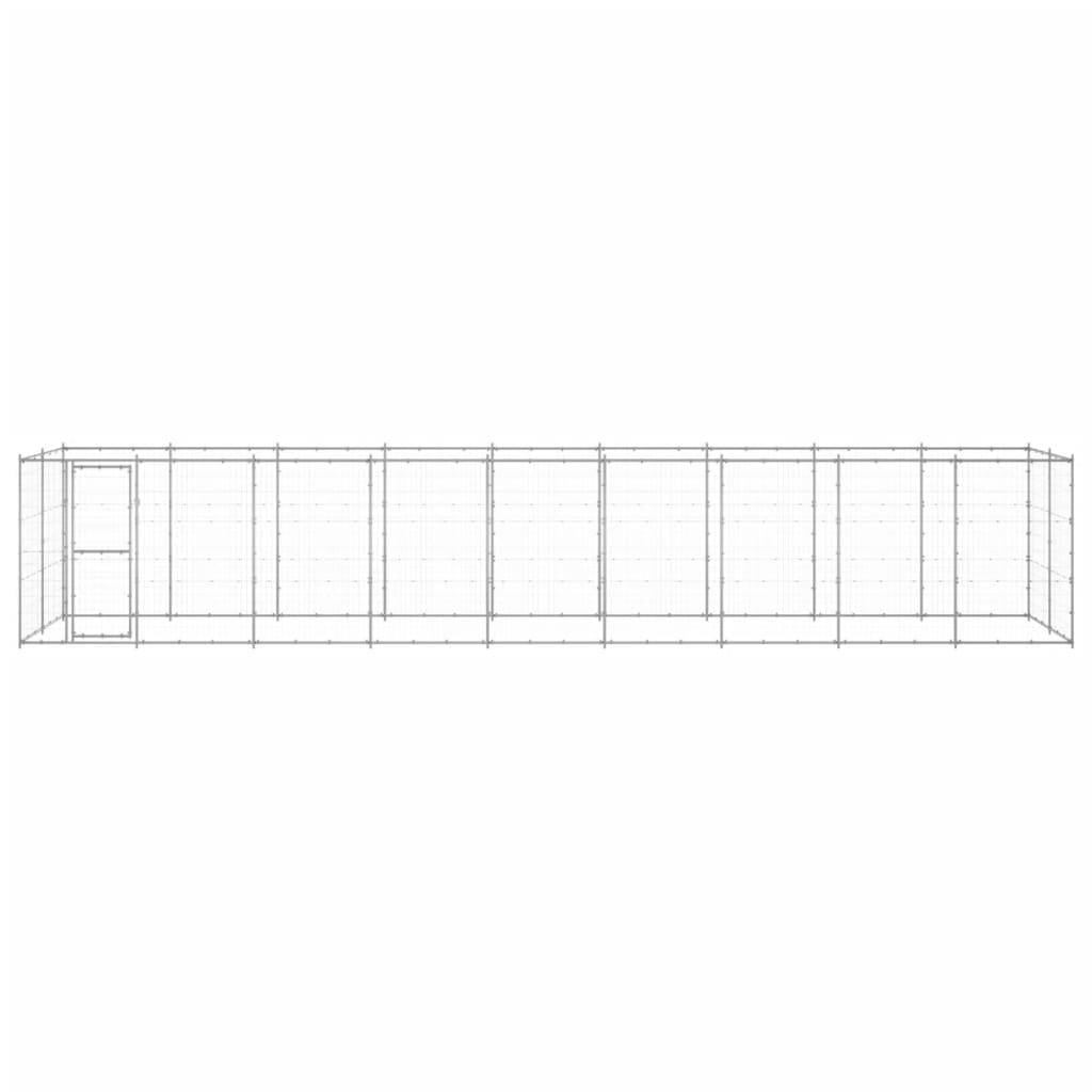 Vidaxl - Chenil extérieur Acier galvanisé 21,78 m² vidaXL 3082311 - Imagen 2