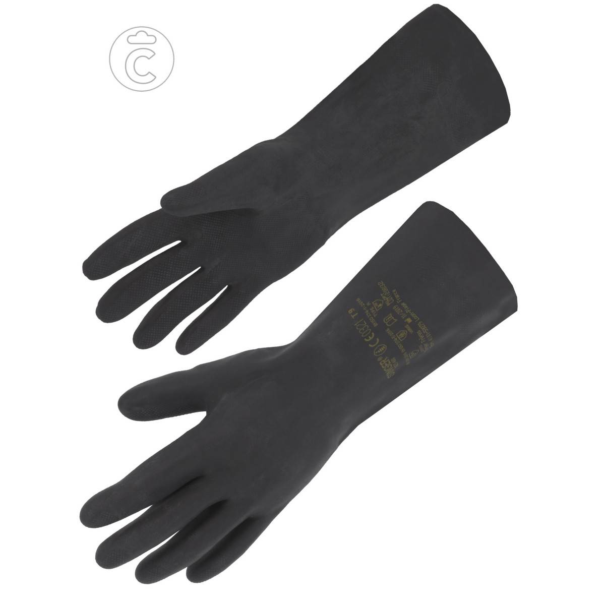 Gant protection Chimique SINGER Taille 9- 30cm Néoprène floqué coton Spécial entretien et milieu agressif - Imagen 1