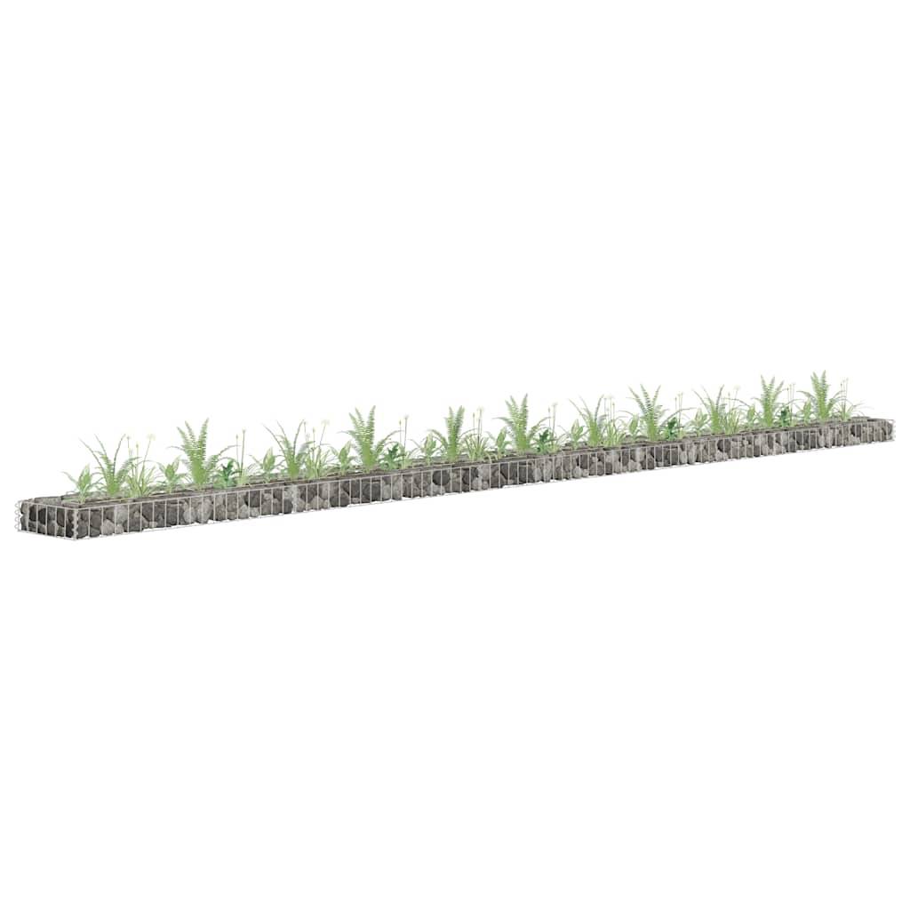 ComfortXL - Bordure de jardin Gabion Acier galvanisé plate pour pelouse 450x30x10 cm – ComfortXL Outdoor Living - Image 1