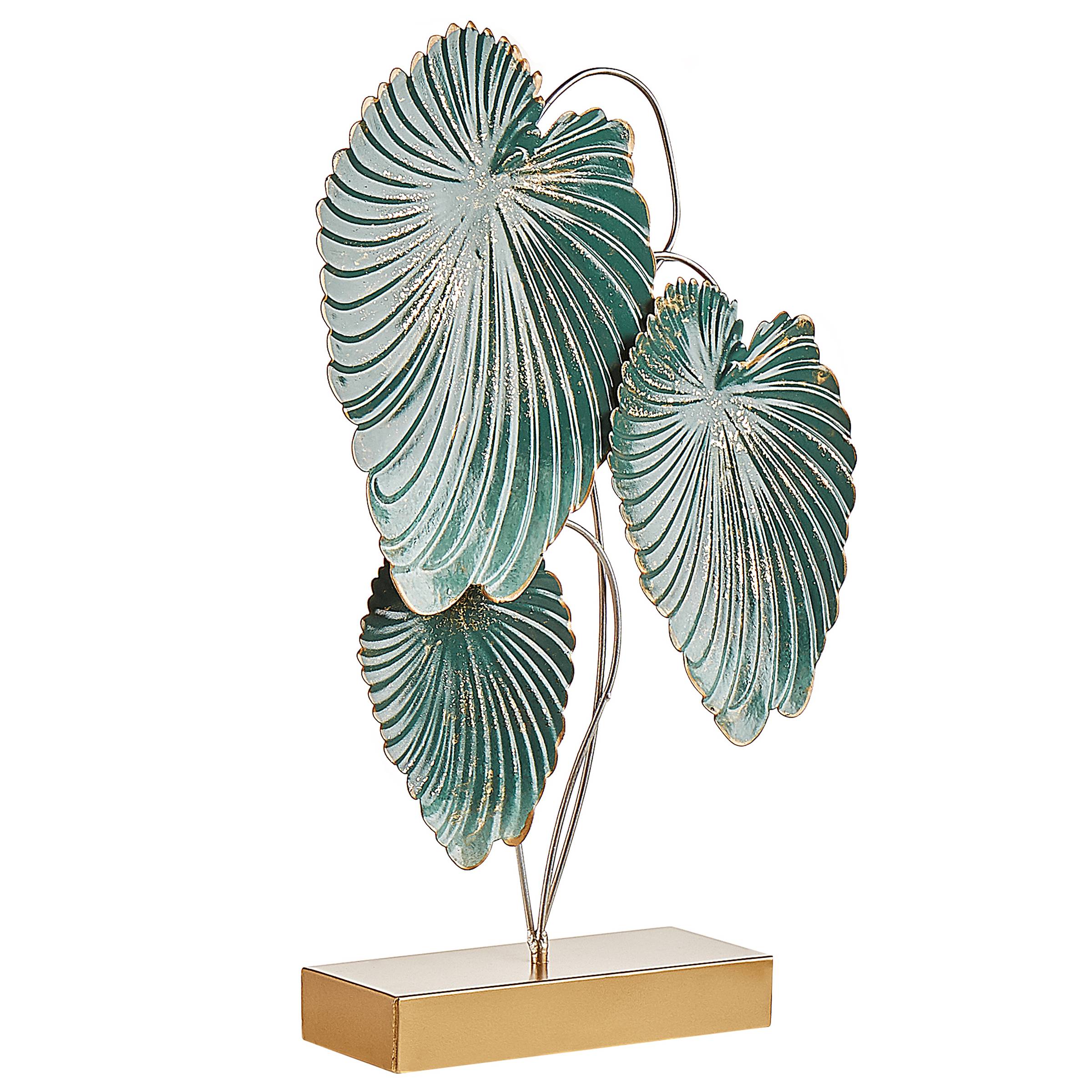 Beliani - Accessoire Décoratif Métal Bleu paon SODIUM - 26x8x44- Beliani - Image 2