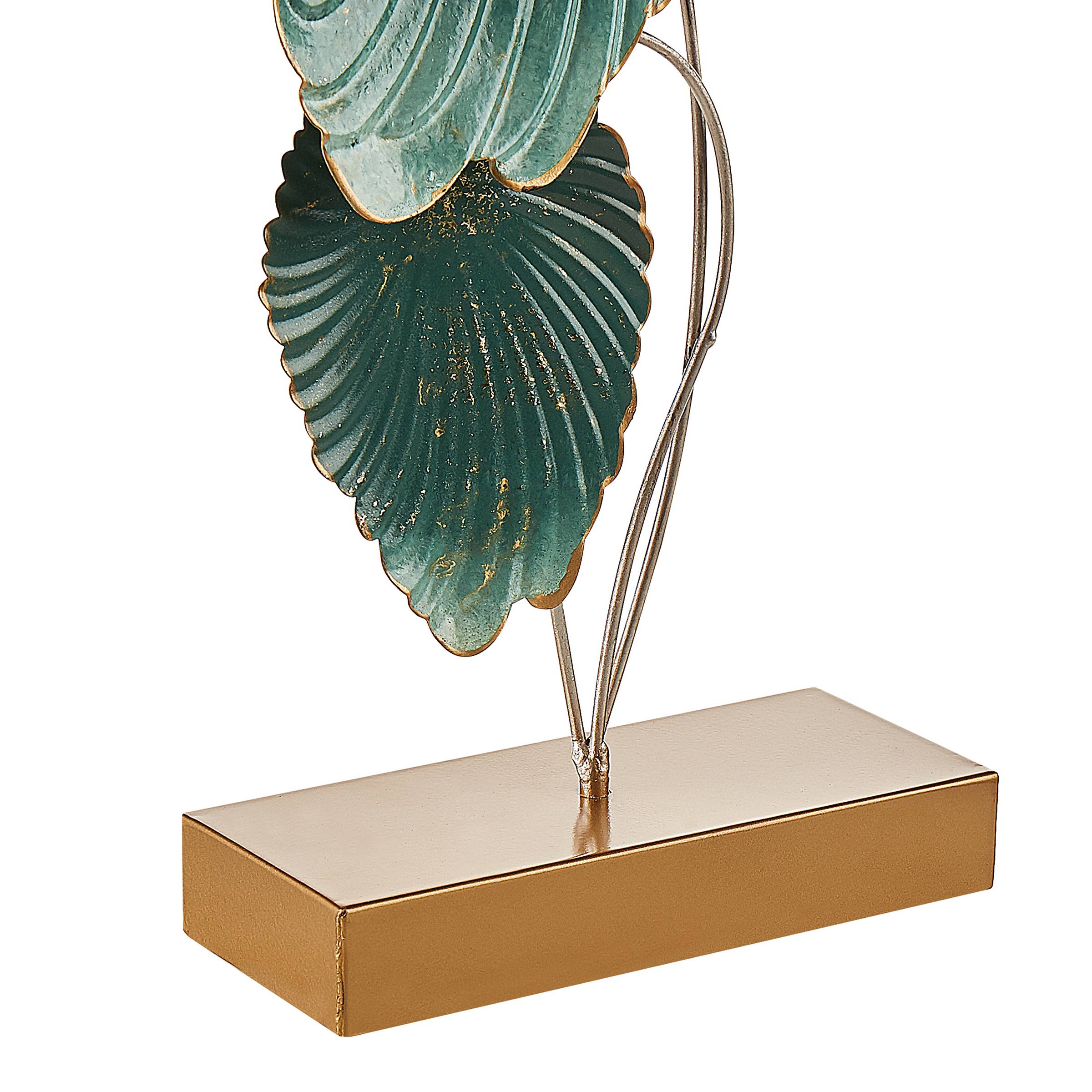 Beliani - Accessoire Décoratif Métal Bleu paon SODIUM - 26x8x44- Beliani - Image 7