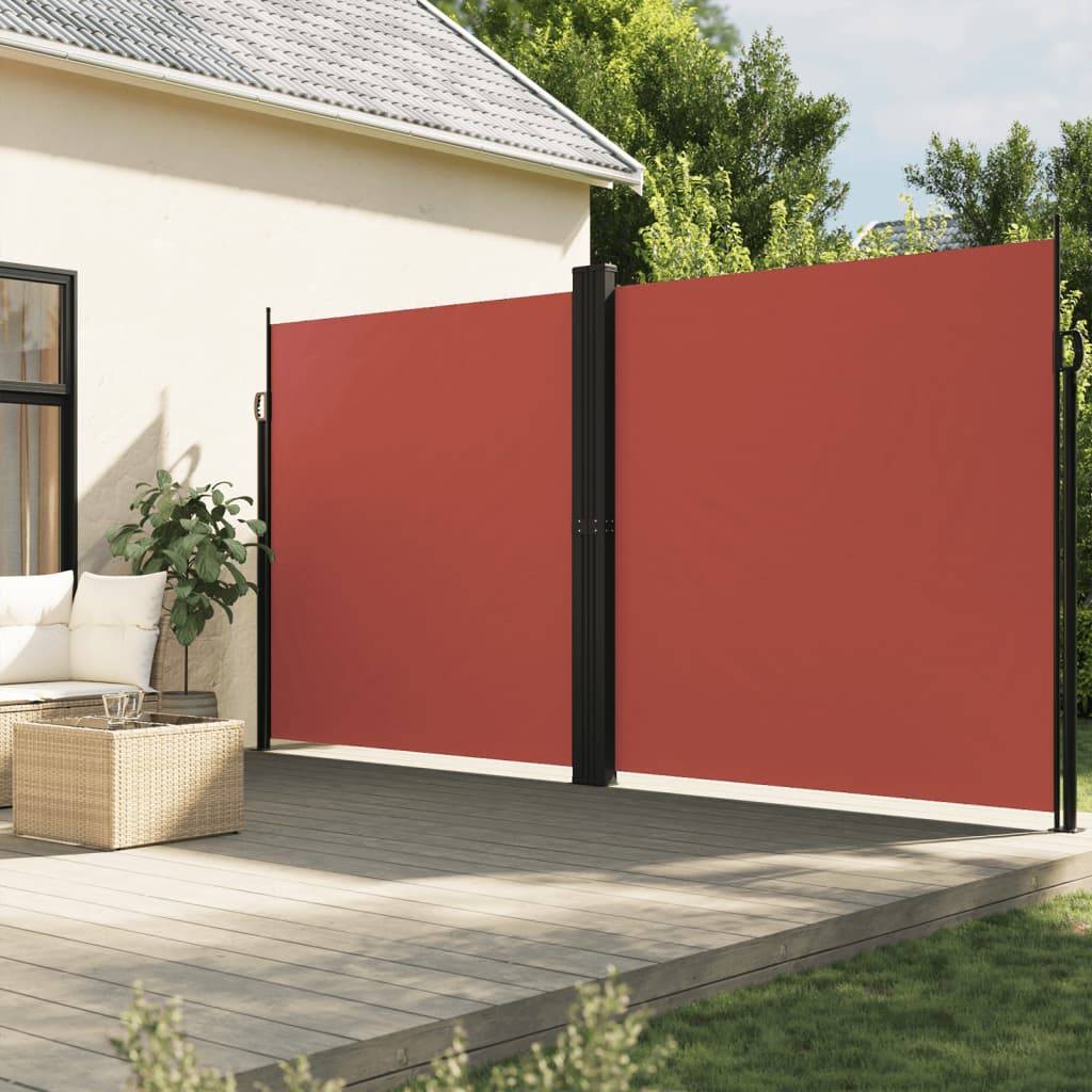 Store banne | Auvent latéral rétractable terre cuite 220x1200 cm Maison Chic - Image 2