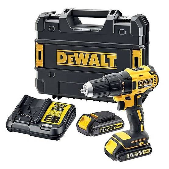 Perceuse visseuse sans fil + 2 x Batteries 1,5 Ah + Coffret T-STAK - DEWALT - DCD777S2T-QW - Image 1
