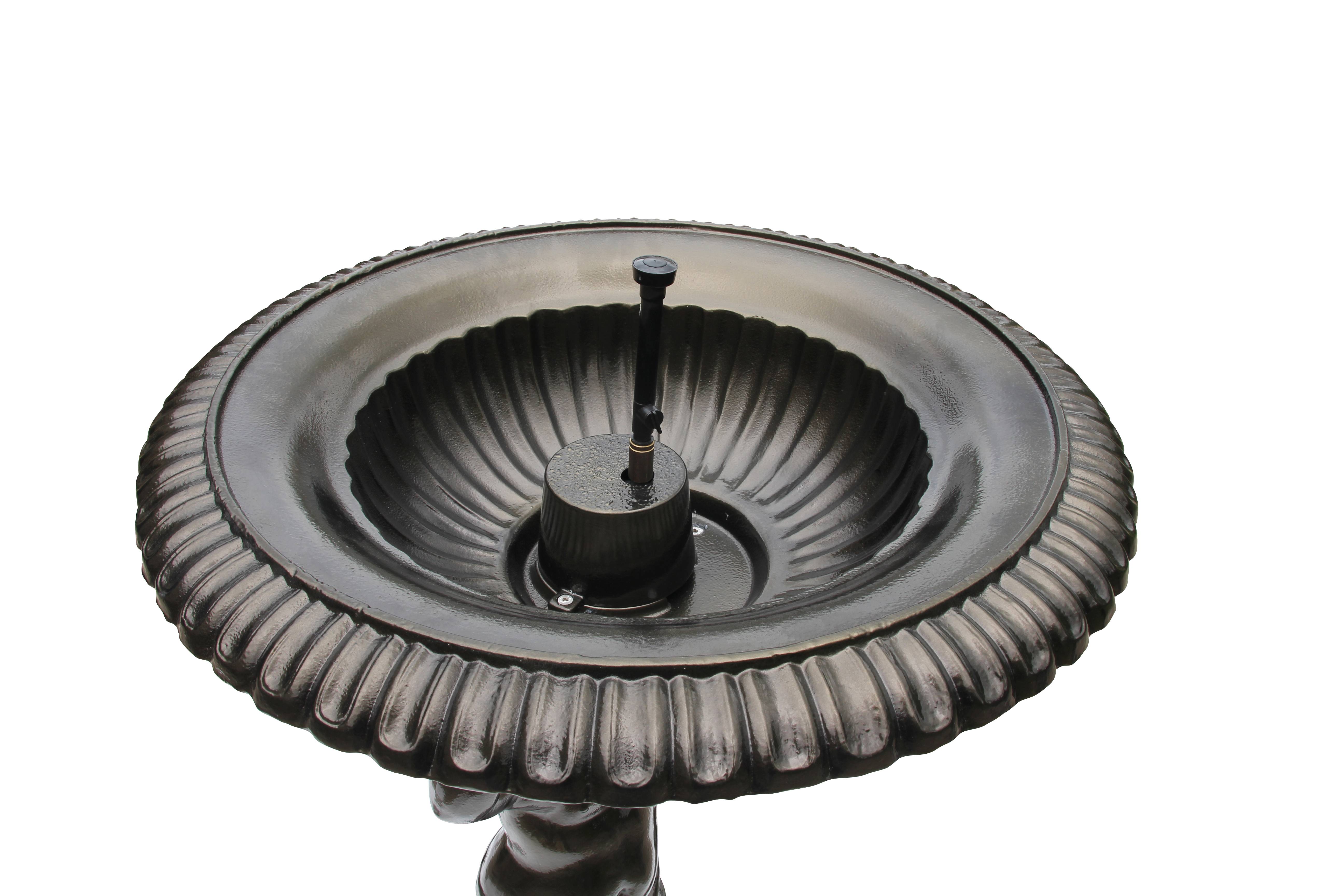 Fontaine à l'angelot vieux bronze H. 100cm X L. 70cm, Dommartin - Imagen 3