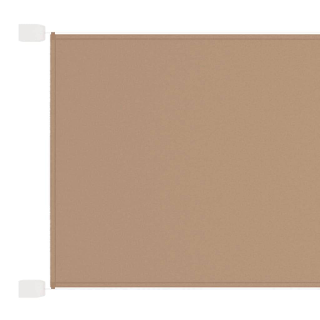 Helloshop26 - Auvent vertical 100x600 cm tissu oxford taupe - Imagen 1
