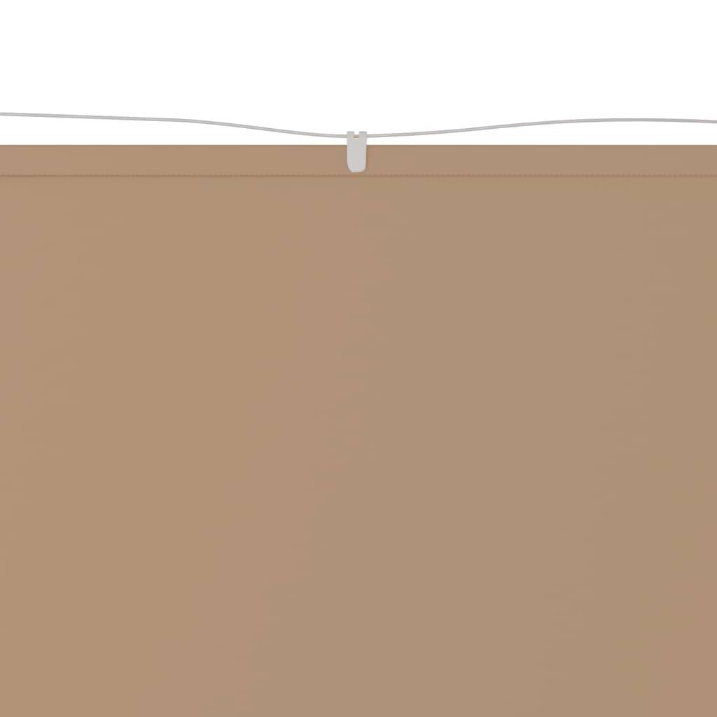 Helloshop26 - Auvent vertical 100x600 cm tissu oxford taupe - Imagen 2