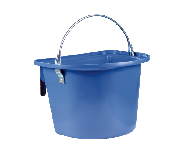 Horizont - Mangeoire bleue avec anse et crochets de suspension
