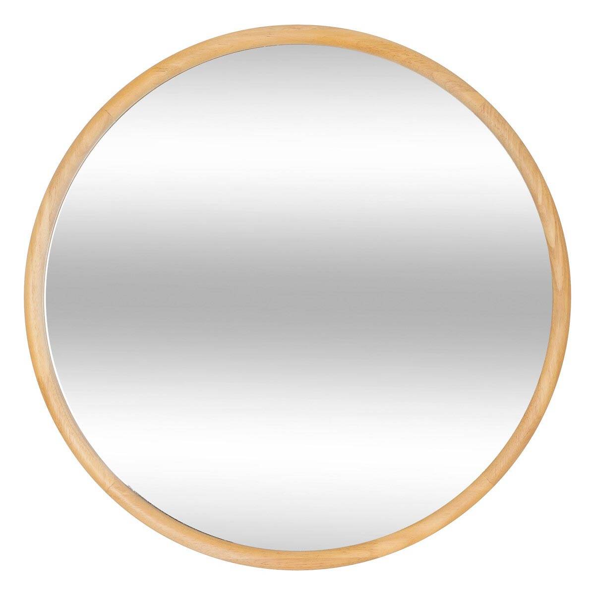 Miroir Mural Rond "Kim" 55cm Naturel - Image 1