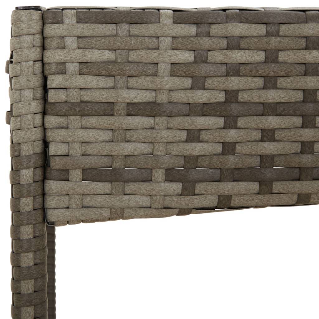 Helloshop26 - Salon de jardin meuble d'extérieur ensemble de mobilier 4 pièces avec coussins gris résine tressée - Imagen 4