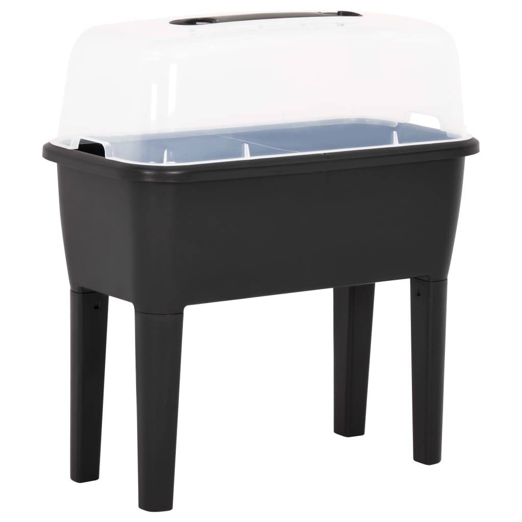 Helloshop26 - Jardinière lit surélevé plantes fleurs jardin 77 x 38,7 x 82 cm PP - Imagen 1