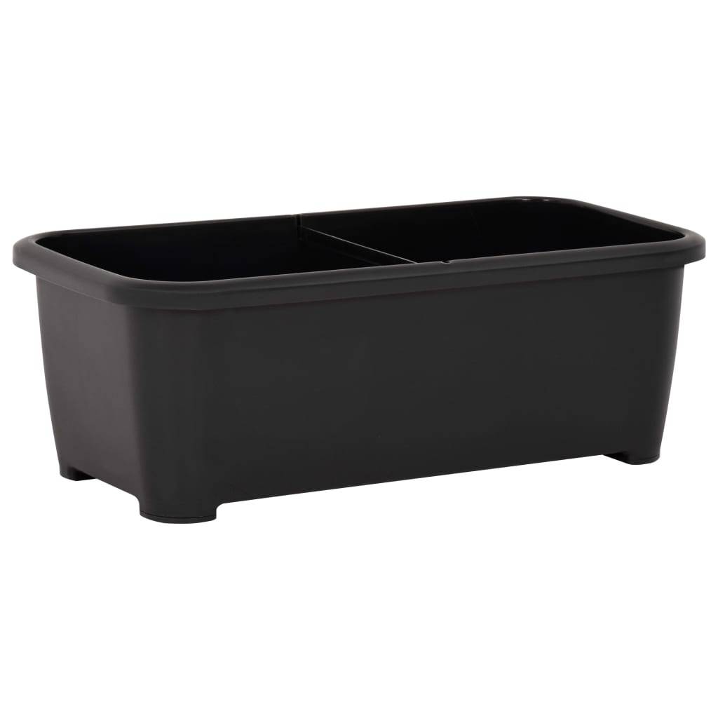 Helloshop26 - Jardinière lit surélevé plantes fleurs jardin 77 x 38,7 x 82 cm PP - Imagen 5