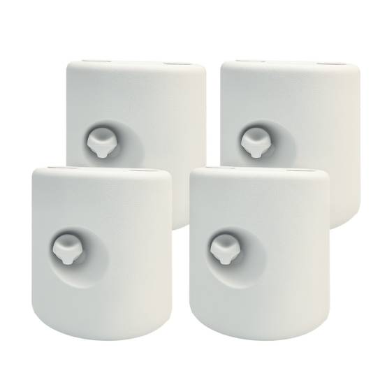 Lot de 4 Poids de Lestage pour Tonnelle et Barnum Remplissable Sable ou Eau Blanc - ComfortXL Outdoor Living - Image 1