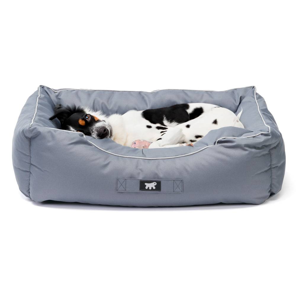 Ferplast - Ferplast Panier Chien Coussin Chien Grande Taille Tissu anti-rayures Lavable en machine à 30°CMatelas pour chien imperméable 78 x 56 x 22 cm.Gris - Imagen 4